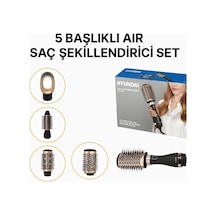 5 Başlıklı Air Saç Şekillendirici Set Siyah