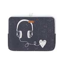 Music Easy Case 15 İnç Laptop Çantası Notebook Kılıfı