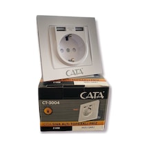 Cata Ct-3004 Çift Usb'li Topraklı Priz Hızlı Şarj+Çocuk Koruma