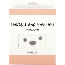 Homebasix Nakışlı Saç Havlusu 25 X 65 Cm 5 Adet Diğer