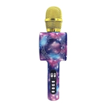 Doppler Stardust Karaoke Mikrofonu Ses Değiştirme Özellikli Işıklı