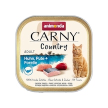 Animonda Carny Country Tavuklu Hindili Ve Alabalıklı Yetişkin Kedi Konservesi 100 Gr 128-20068.01