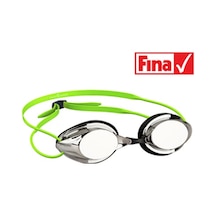 MadWave Racing goggles STREAMLINE Mirror Yeşil Yarış Gözlüğü Beyaz