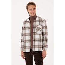 U.s. Polo Assn. Erkek Haki Gömlek Desenli 50316599-vr027 Hakı