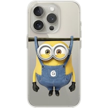 Apple Uyumlu iPhone 15 Pro Şeffaf Kılıf Minions Tasarımlı