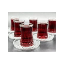 Paşabahçe Elysia Çay Bardağı Çay Takımı Seti, 12 Parça, Şeffaf Diğer