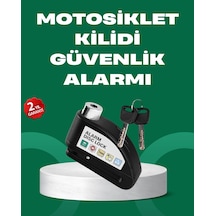 Mey İthalat Motosiklet Scooter Bisiklet Tekerlek Disk Kilidi Alarmlı Güvenlik