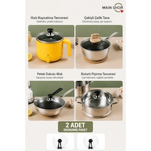 Mainshop 2 Adet Dikey Tasarım Tencere Tava Kapağı Tutma Kolu Isıya Dayanıklı M-1056