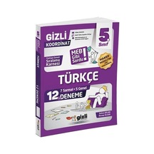 Gizli Yayınları 5. Sınıf Türkçe 12'li Deneme-meb Gibi Sordu