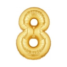 Gold Rakam 8 Folyo Balon 40 Inç 100 CM