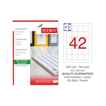 Tanex Tw-2042. 42X42 MM Laser Etiket