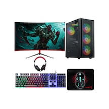 Turbox TX8494 R5-5500 16 GB 512 GB SSD RTX3050 23.6" Free Dos Masaüstü Oyuncu Bilgisayarı