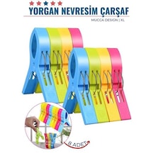 Transformacion Xl Yorgan Nevresim Çarşaf Mandalı 8 Adet Mucca Design 718221 Renkli