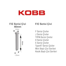 Kbz40f 40 Mm 2500 Adet Çivi