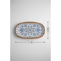 12'li Valencia Oval Kayık Tabak 16cm Dıgıtal Tiara-a Rinart Krem