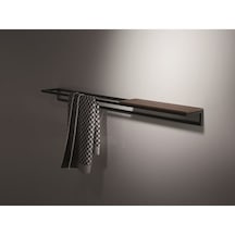 Havluluk Metal Banyo Havlu Askılığı Duvara Monte Siyah
