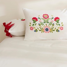 Home Elsa%100 Pamuk 2'li Yastık Kılıfı Pudra Açik Mavi