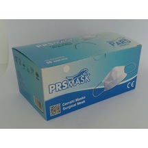 3 Katlı Cerrahi Maske Burun Telli Yüz Maskesi 50 Adet Beyaz