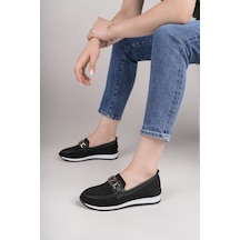 Nesilshoes Nesil Shoes Wiss 0272 Siyah Triko Örgü Kadın Ayakkabı