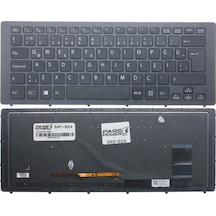 Sony Uyumlu Vaio Svf15N14Cxb, Svf15N14Cxs Klavye Işıklı (Siyah Tr) Siyah - Işıklı