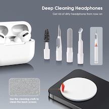 Airpods İçin 21'i 1 Arada Temizleyici Kiti, Temizleme Seti, Klavye, Kulaklık, Dizüstü Bilgisayar, İphone Telefon Şarj Bağlantı Noktası Ve Ekran, Kamera Lensi, Bilgisayar, Airpod Pro, Mini Gri