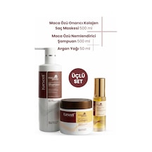 Maca Özlü Saç Maskesi 500 Ml Şampuan 500 Ml Saç Bakım Yağı 50 Ml - 648289855