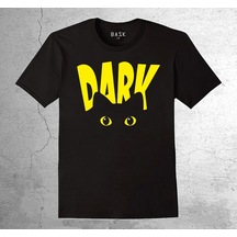 Dark Cat İllüsion Kedi Retro Tişört Çocuk T-shirt 001