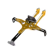 Universal Aydınlatmalı Katlanır Plaka Gold Çok Renkli