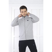 Escetic Erkek Spor Slimfit, Dik Yaka, 4 Cepli, 4 Mevsim G2 Melanj Çok Renkli