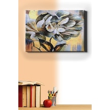 Webstyle Sayılarla Boyama Seti Kasnaklı Beyaz Çiçek 50 X 65 Cm