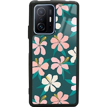 Xiaomi Mi 11t Pro Leaf Flovers Tasarımlı Glossy Telefon Kılıfı Çok Renkli