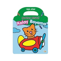 Çantalı Renkli Kolay Boyama- Yeşil Kitap