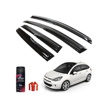 Citroen C3 Mügen Cam Rüzgarlığı Hb 2009-2016 Arası 4lü Takım+koku