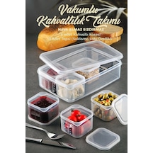 Origa 7 Parça Vakum Kapaklı Sızdırmaz Hava Almaz Kahvaltıık Seti - Kahvaltılık