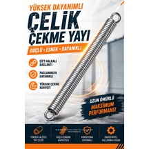 Yüksek Dayanımlı Çelik Çekme Yayı Çift Halkalı Germe Yayı Güçlü Esneme Endüstriyel Kullanım