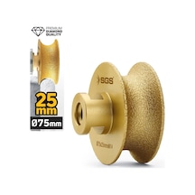 Sgs2790 M14-75x25 Mm Vakum Elmas Mermer Granit Taşlama Diski Tam Profil