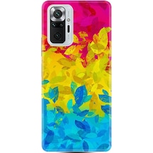 Xiaomi Redmi Note 10 Pro Kılıf Desenli Yapraklar 1634 Siyah