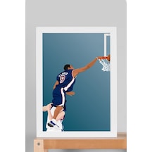 Vince Carter Smaç Çerçeveli Tablo - Basketbol Nba Posteri Tablo