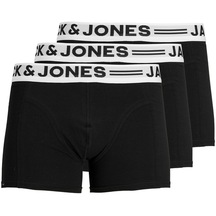 Jack Jones Erkek Siyah Renk Pamuklu 3'lü Boxer 12081832