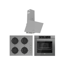 Ferre Flowart Lumora Essential Gri 3'lü  QBL63CPR-CS208-D088 Ankastre Set