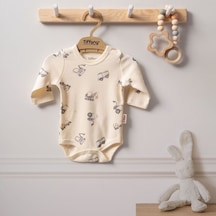 Tiffany Baby & Kids Tiffany Baby Organik Work Machine Uzun Kol Bebek Badi 2423011 Ekru