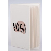 Yoga Eğitmenine Hediye 100 Yaprak 200 Sayfa Çizgisiz Kanvas Defter - Not Defteri 103 Ivory