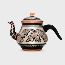 Orta Bakır Demlik Siyah