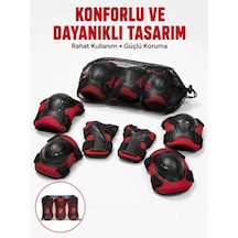 Trendexa Mey İthalat Kaykay Paten Scooter Bisiklet Koruyucu Ekipman Seti Darbe Emici Koruma