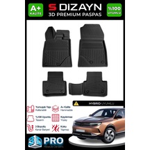 Opel Grandland X Hybrid 3d Pro Havuzlu Paspas 2025 Üzeri A+ Kalite 3ds-sdz252