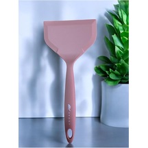 Isıya Dayanıklı Geniş Ağız Spatula 26 Cm, Somon Diğer