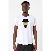 Breaking Bad Yellow Say My Name Head Beyaz Erkek Bisikletyaka Tshirt 001