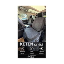 Mercedes-benz Eqe / Eqs 2022-2026 Ön Ve Arka Koltuk Terletmez Dolgulu Keten Koltuk Minder Füme