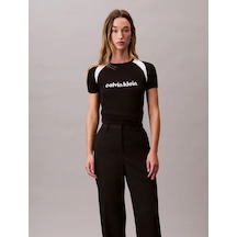 Calvin Klein Liquid Shine Sculpt, Ub1 Siyah Kadın T-shirt