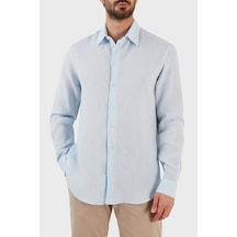 Emporio Armani Erkek Gömlek D41SM0 D10F9 700 MAVİ Mavi